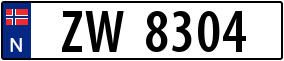 Trailer License Plate
